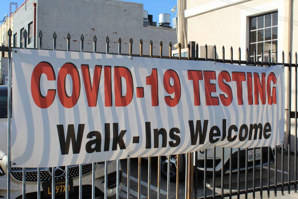 Covid-19-testing-walk-ins-welcome-beverly-hills-sign